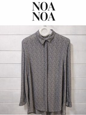 NOA NOA – Printed Long Sleeve Tunic Blouse (Size S)
